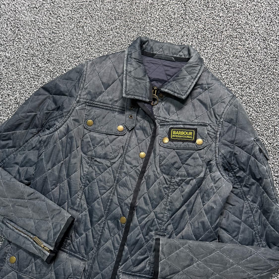 Name : 바버 barbour 퀼팅 논왁싱 포켓로고 자켓 :)  상품이미지4