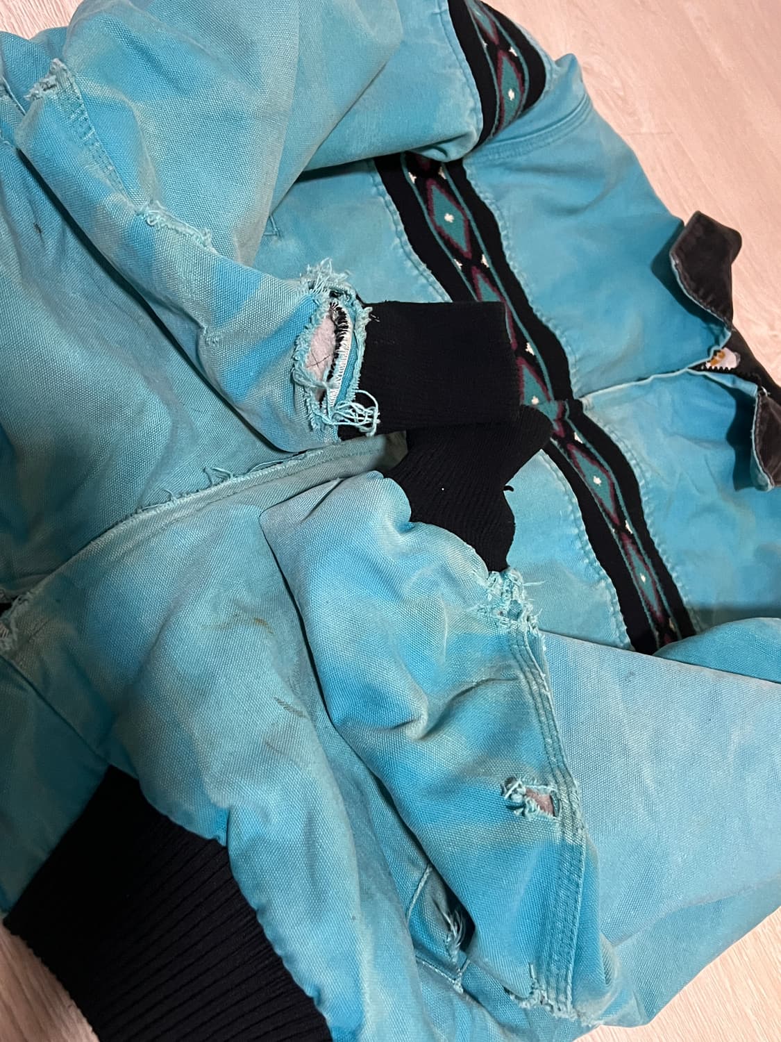 90s 칼하트 아즈텍 JQ441 터콰이즈 105 상품이미지6