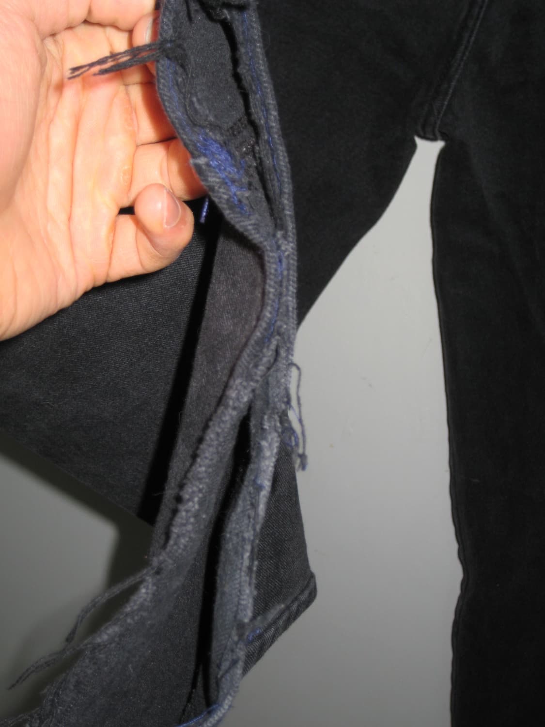 스웨이드 suade사에 블랙 데님 팬츠 라지 사이즈 상품이미지7