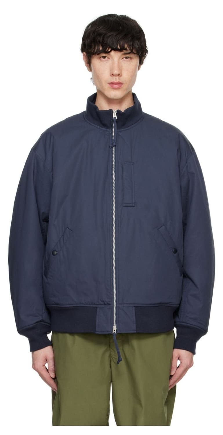 [L] 나나미카 / 인슐레이션 바시티 자켓 네이비 상품이미지2