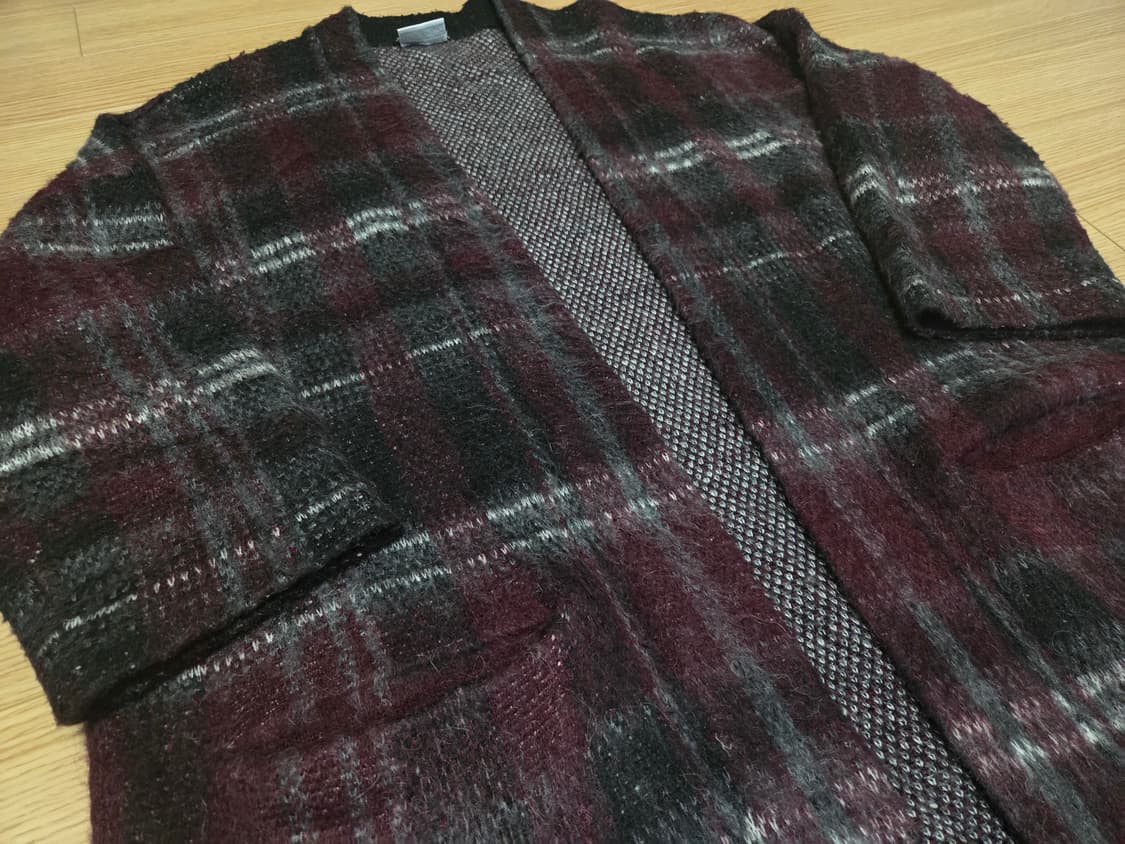 DKNY 모헤어 윈도우 체크 가디건 상품이미지2