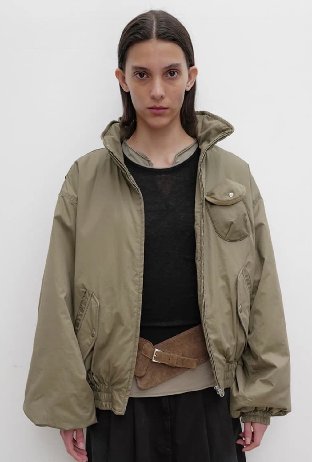 구해요!!오픈와이와이 봄버 카키 MM 구해요 상품이미지1