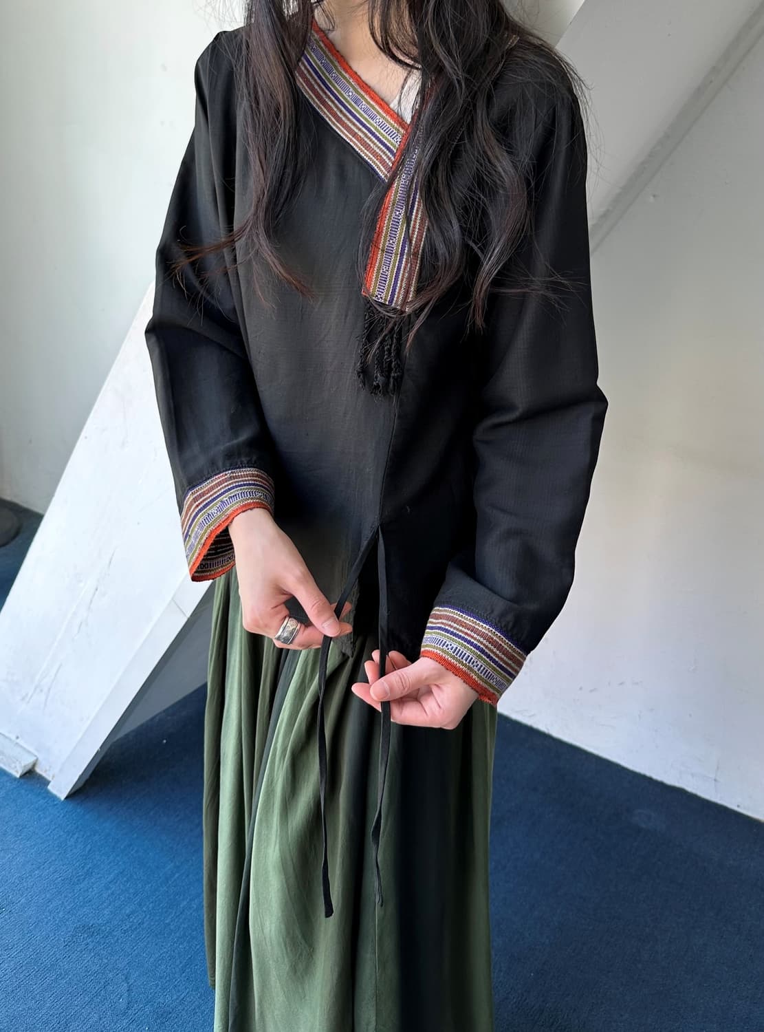 100% Silk fabric design collar P/O 상품이미지6