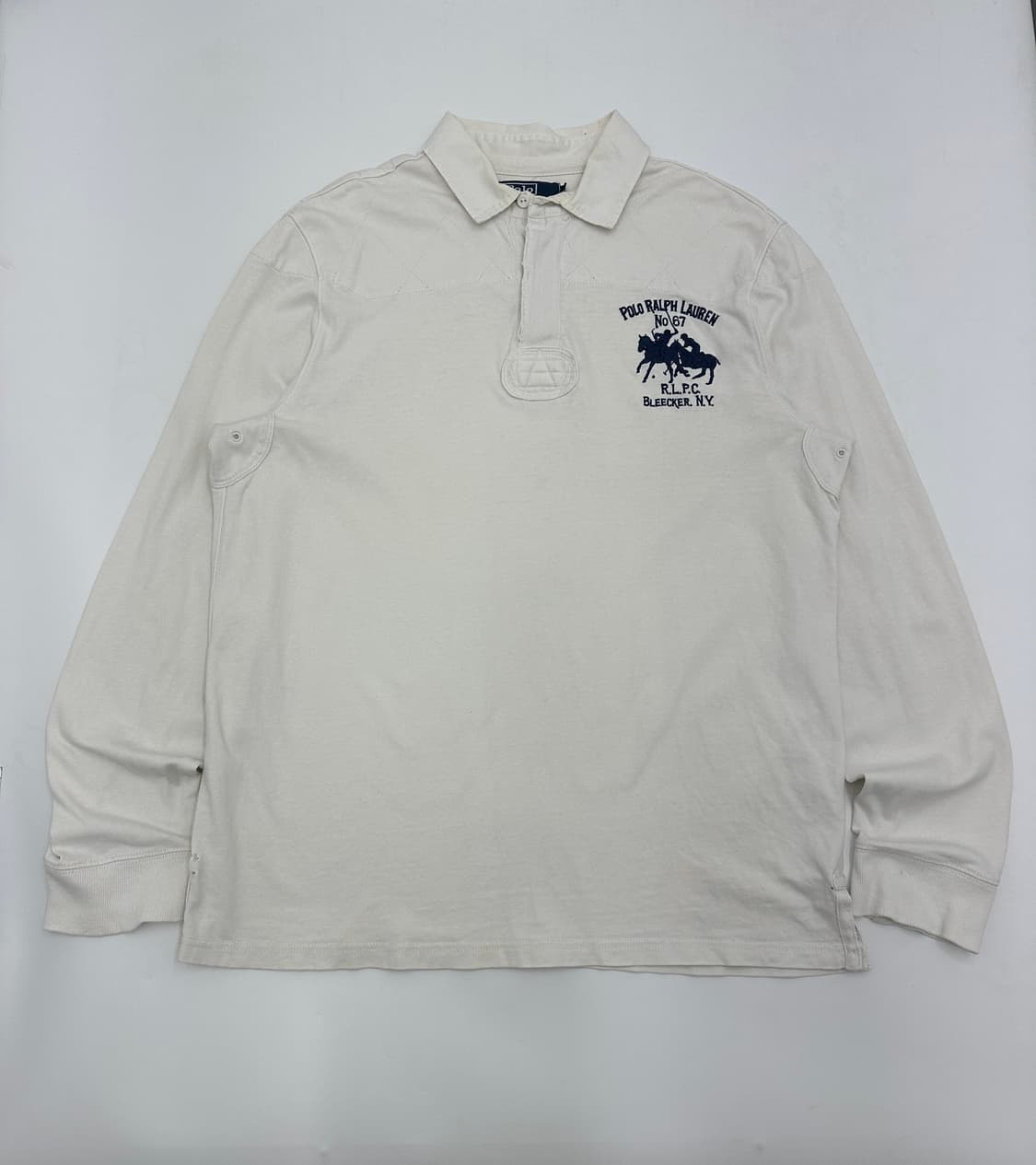 Polo 폴로 랄프로렌 카라 럭비 긴팔 티셔츠 XL 상품이미지1