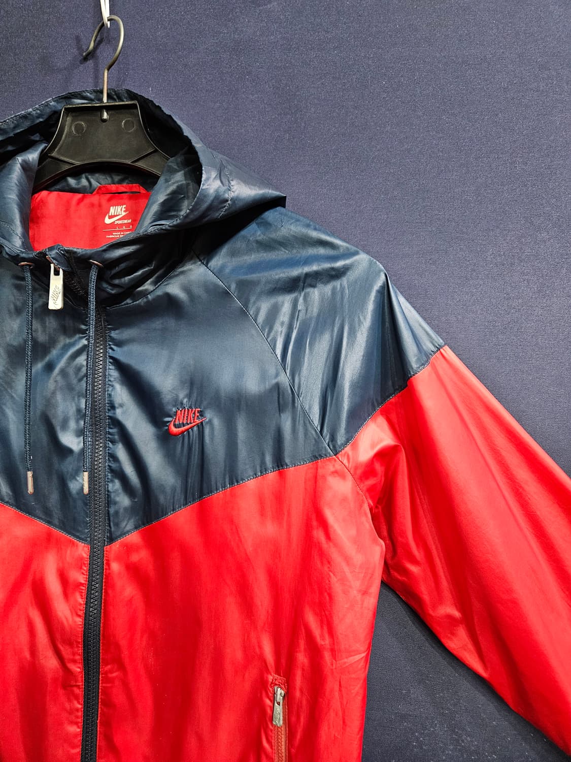 나이키 자수로고 투톤 남성 100 방풍 바람막이  상품이미지4