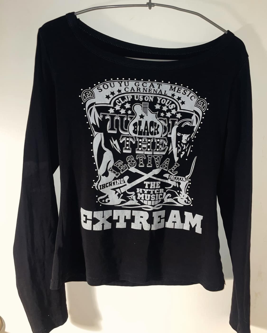 🤘🏻🖤펑키 블랙 롱슬리브 상품이미지3