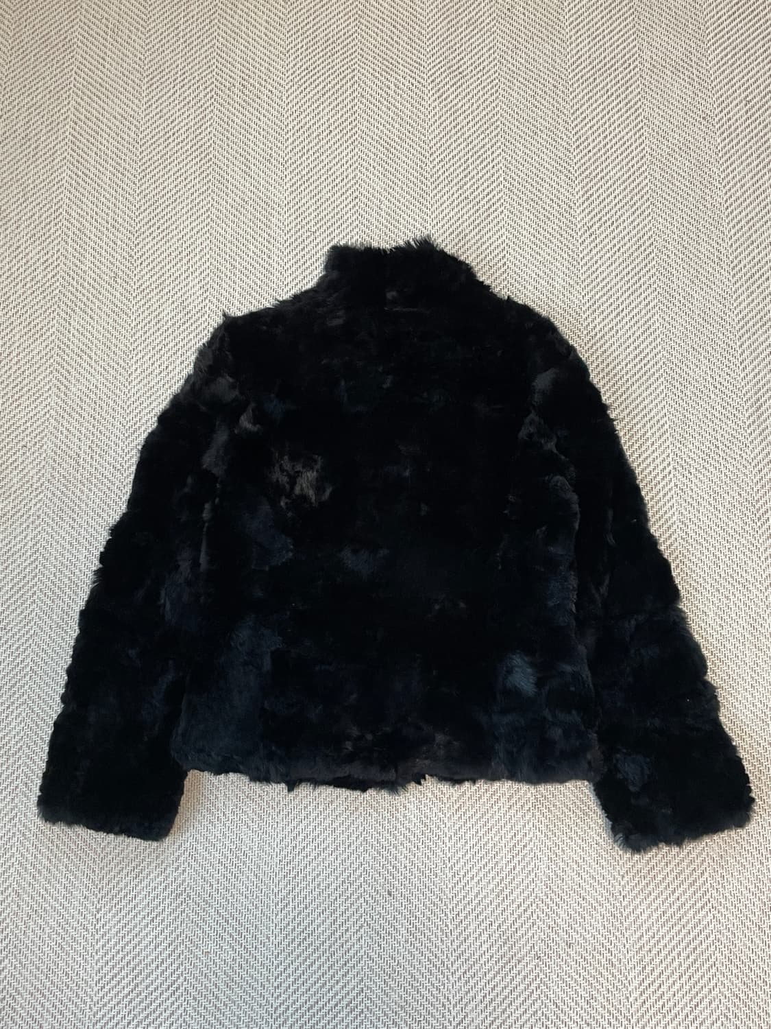 빈티지 블랙 래빗 퍼 자켓 J03574 상품이미지4