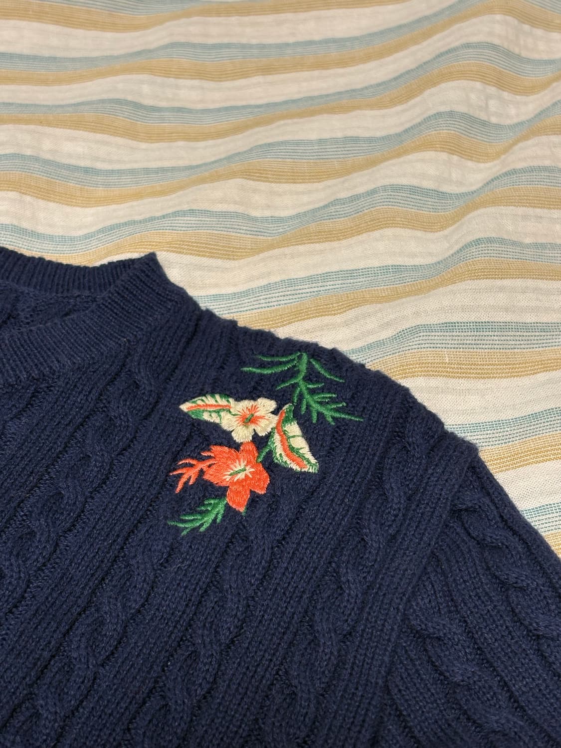 Polo Ralph Lauren 미니케이블 가디건 L 상품이미지4