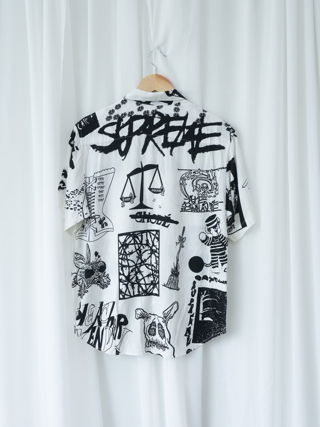 Supreme 17SS DREAM RAYON 셔츠 화이트 M 상품이미지3