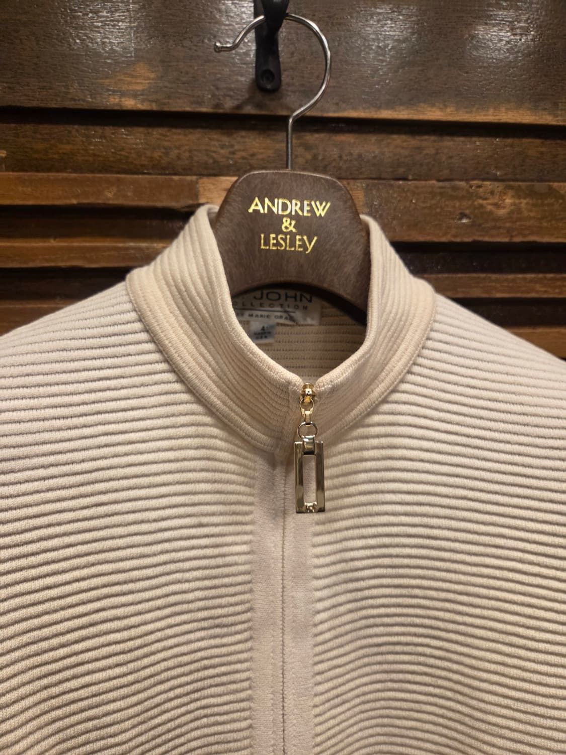 센존 짚업 카디건 상품이미지2