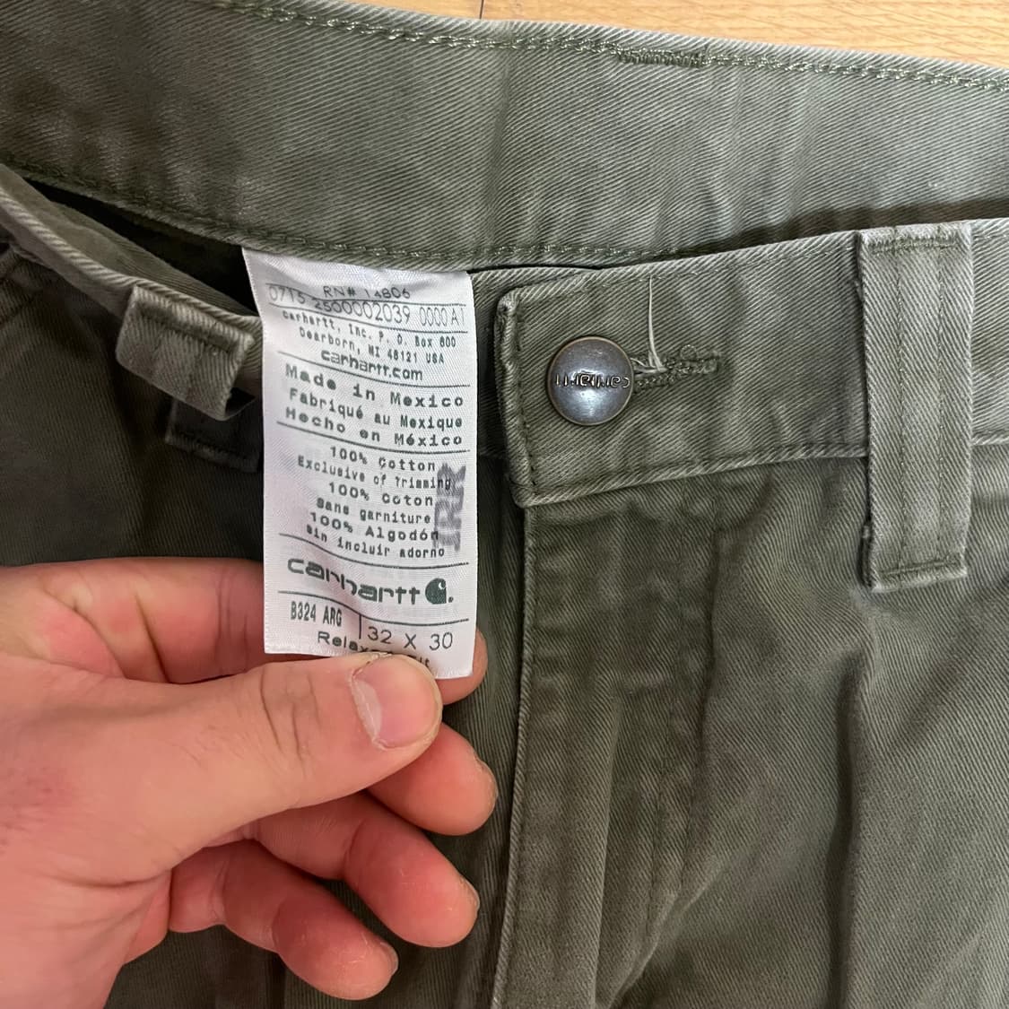 [32] 칼하트 US B324 카펜터 팬츠 ARG 상품이미지4