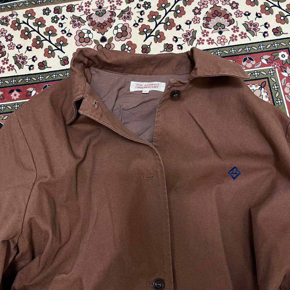 더애니멀스옵저버토리 로고 싱글 트렌치 코트 14 상품이미지2