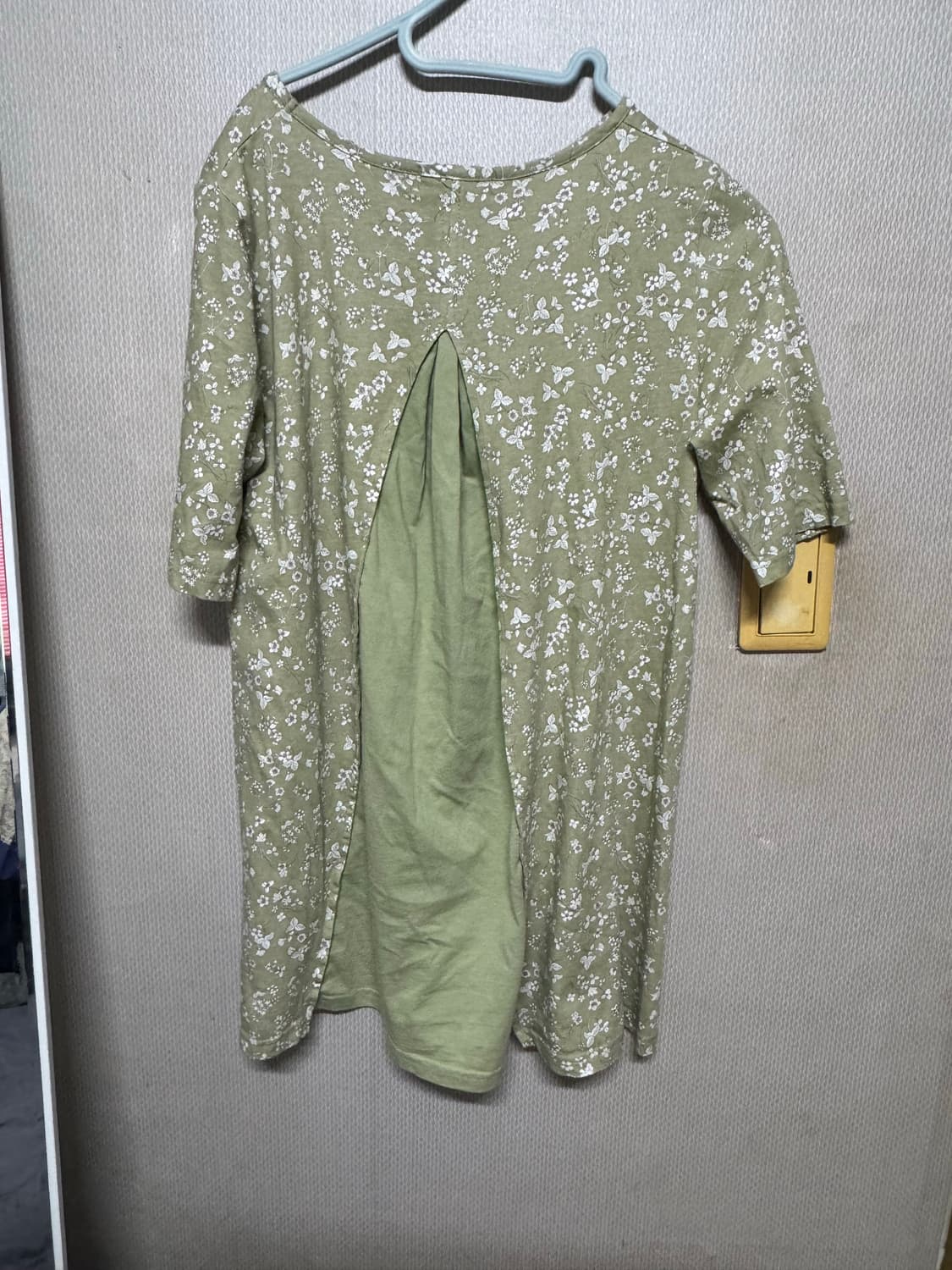 하구미 모리걸 잔꽃핀턱 반팔티 상품이미지2
