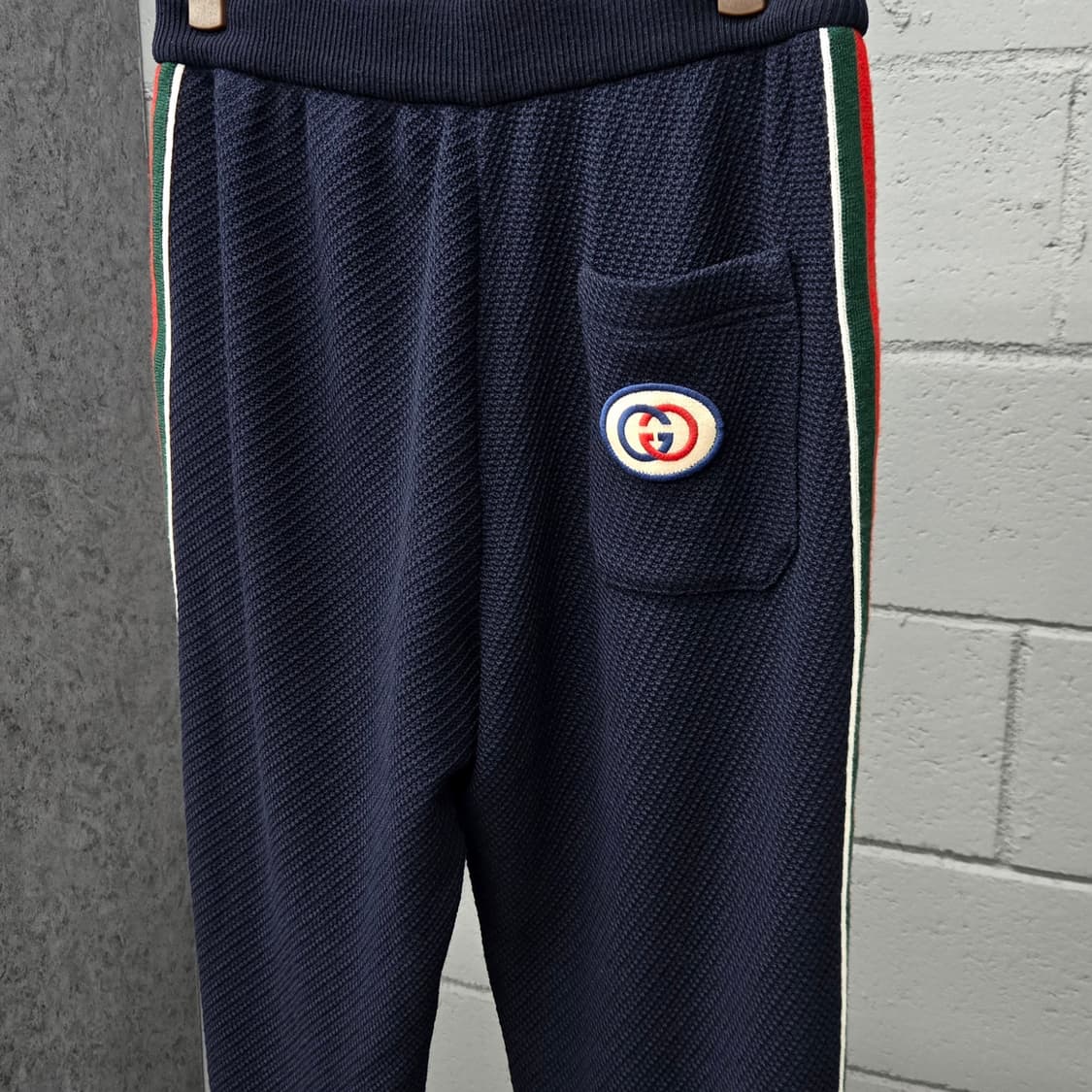 백화점판 / 구찌 GG 사이드라인 울 후드집업 조거팬츠 셋업 S 상품이미지8