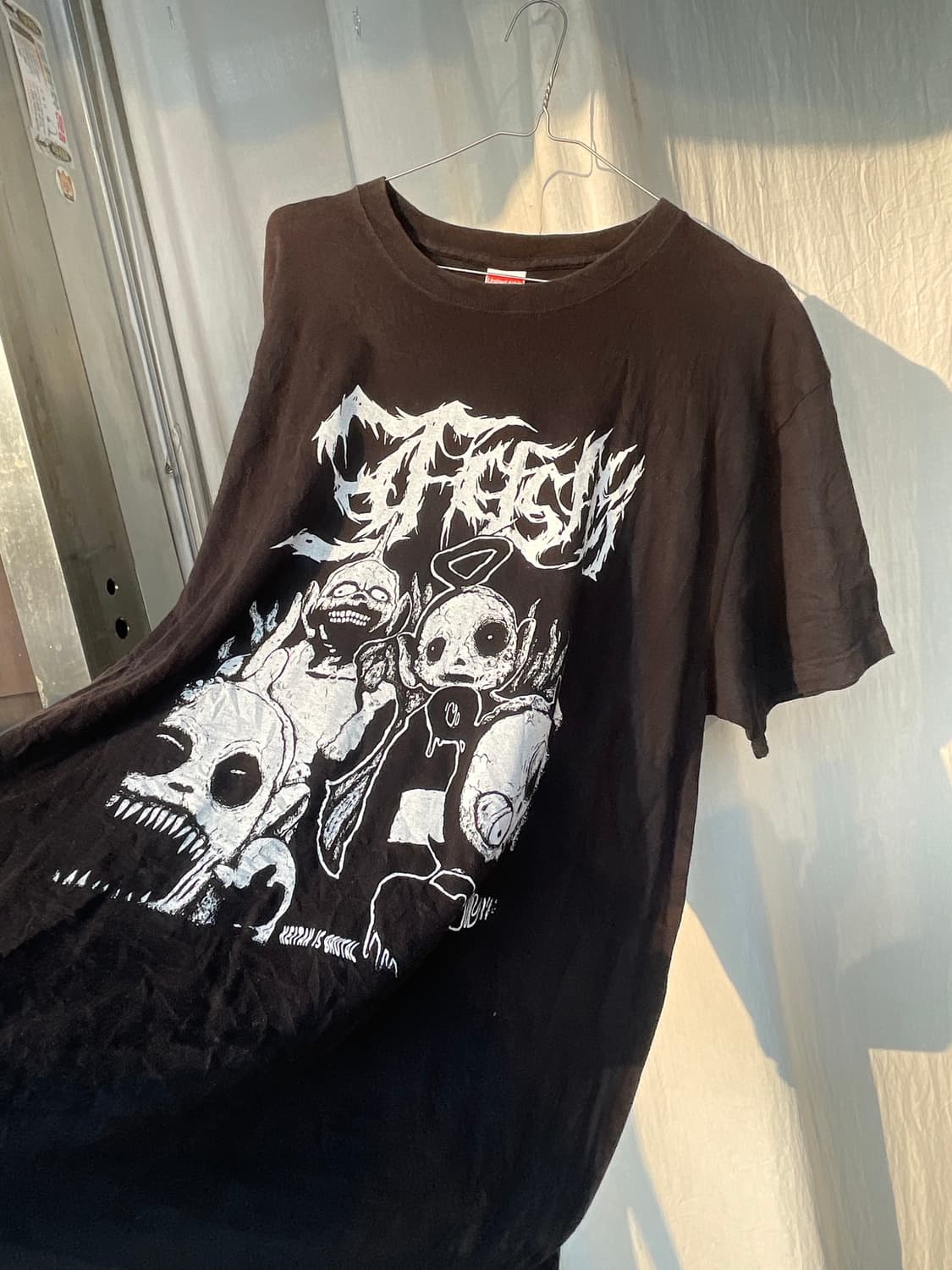 공포 기괴 텔레토비 블랙티셔츠👻 상품이미지2