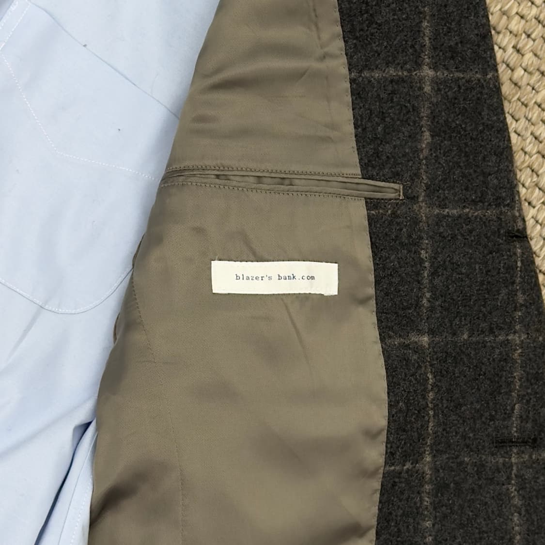 더수트컴퍼니 이탈리아 까노니코 원단 체크 자켓 상품이미지7