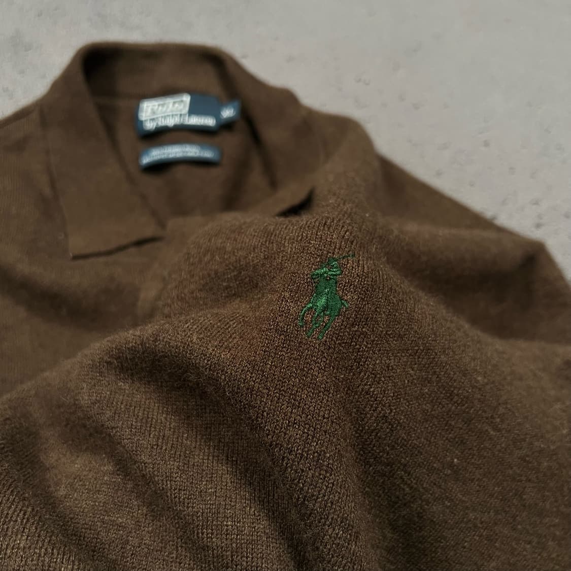 폴로 메리노울 브라운 PK 니트 상품이미지3