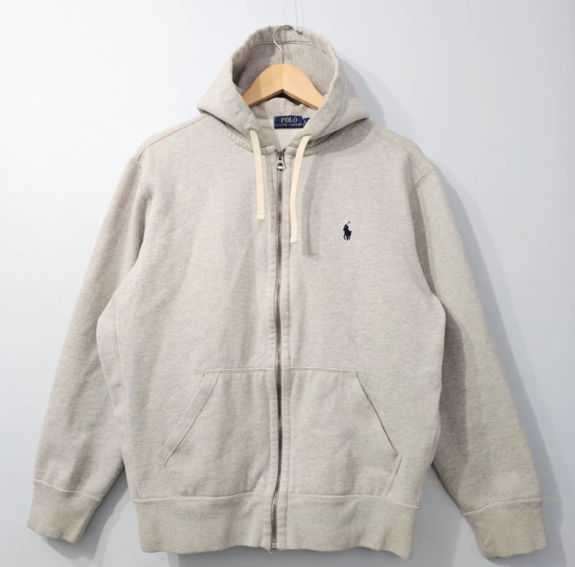 폴로 랄프로렌 기모 후드집업 그레이 100 상품이미지2