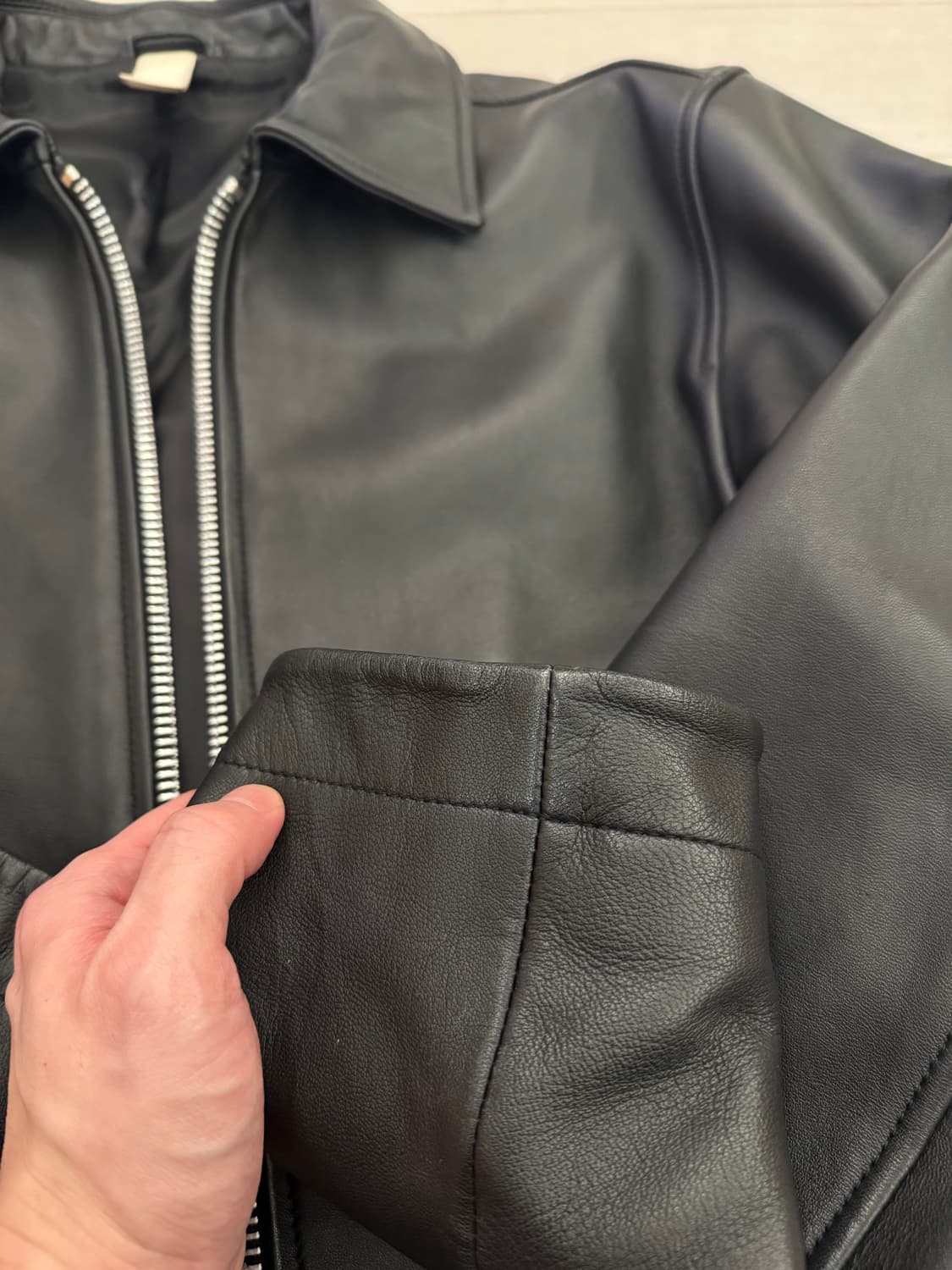 선플라워 숏레더 쇼트레더 자켓 50 상품이미지8