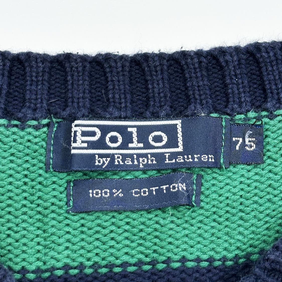 폴로 랄프로렌 걸즈 스트라이프 라운드넥 니트 실측 여성S 상품이미지5