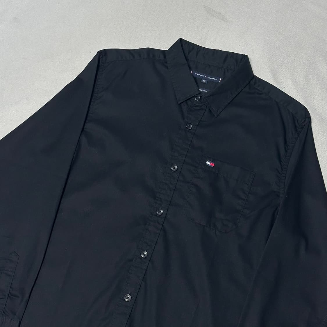 2XL 타미힐피거 레귤러핏 블랙 셔츠 상품이미지1