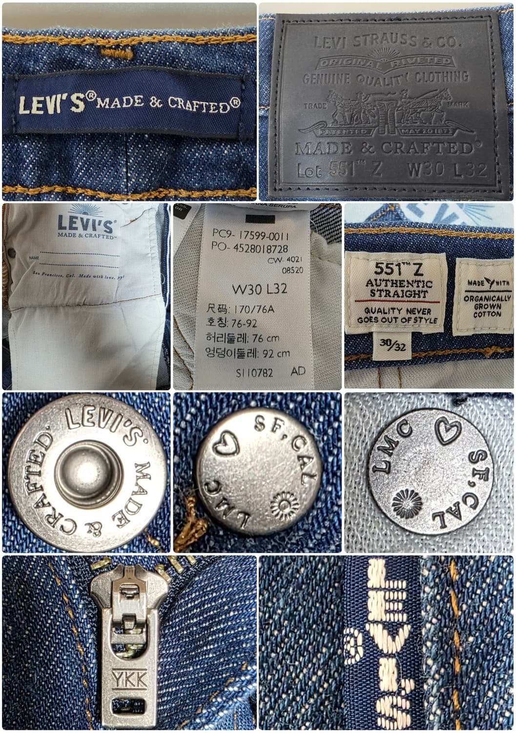 LMC 551Z 어센틱 스트레이트 셀비지진 (W30) 리바이스 상품이미지7