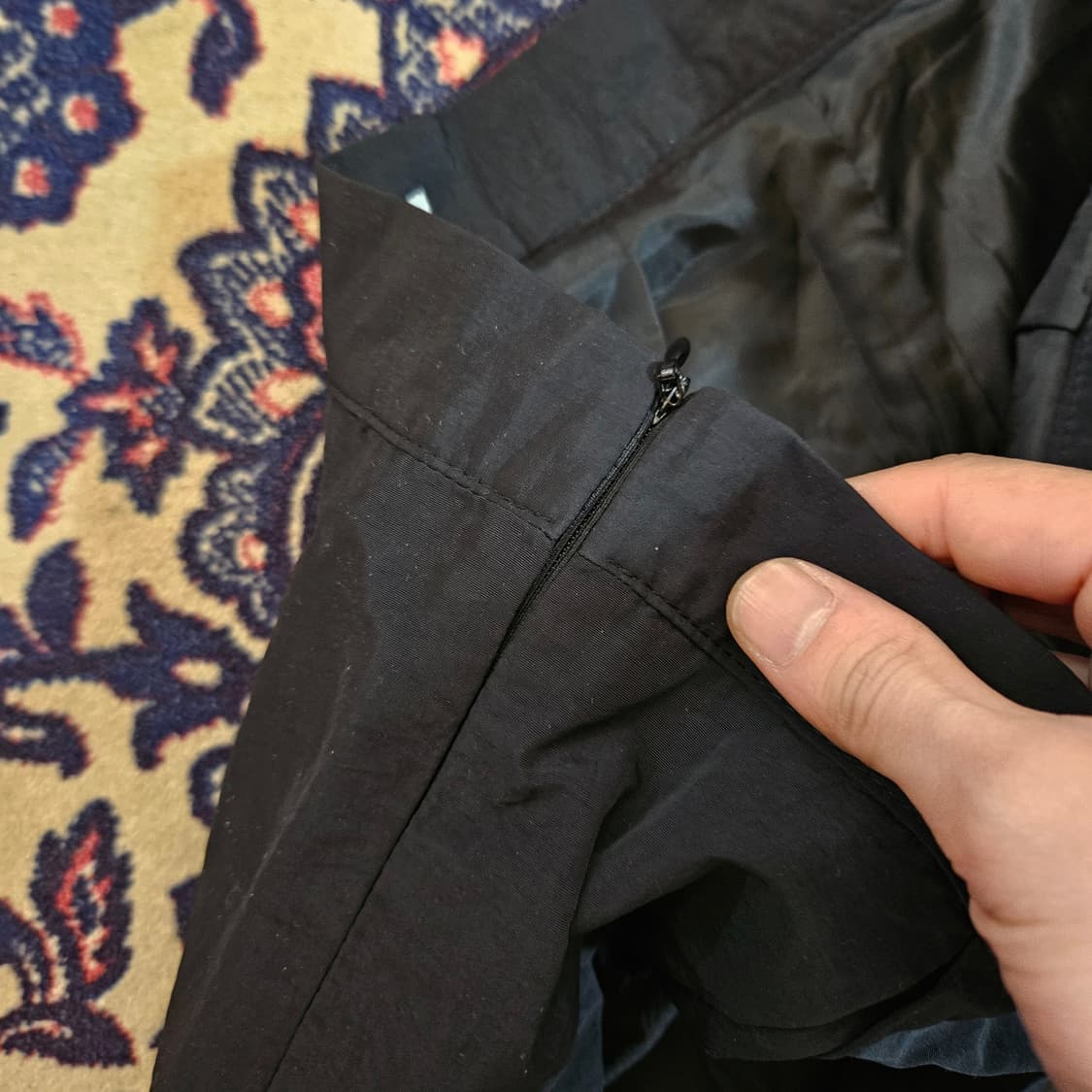 메무아(Memua) 나일론 핀턱 바스락 롱 스커트 L size 상품이미지4