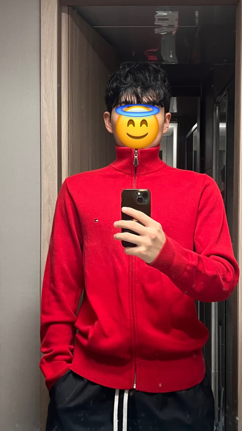 타미힐피거 니트집업 red 상품이미지5