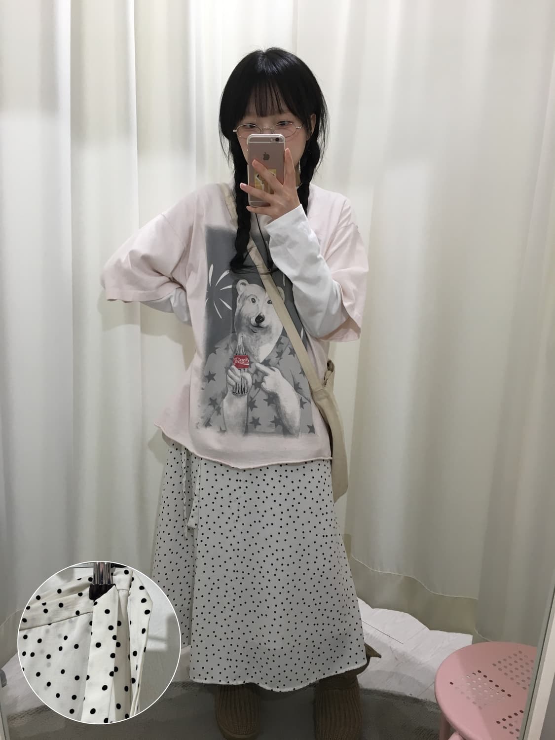dot wrap skirt 상품이미지1
