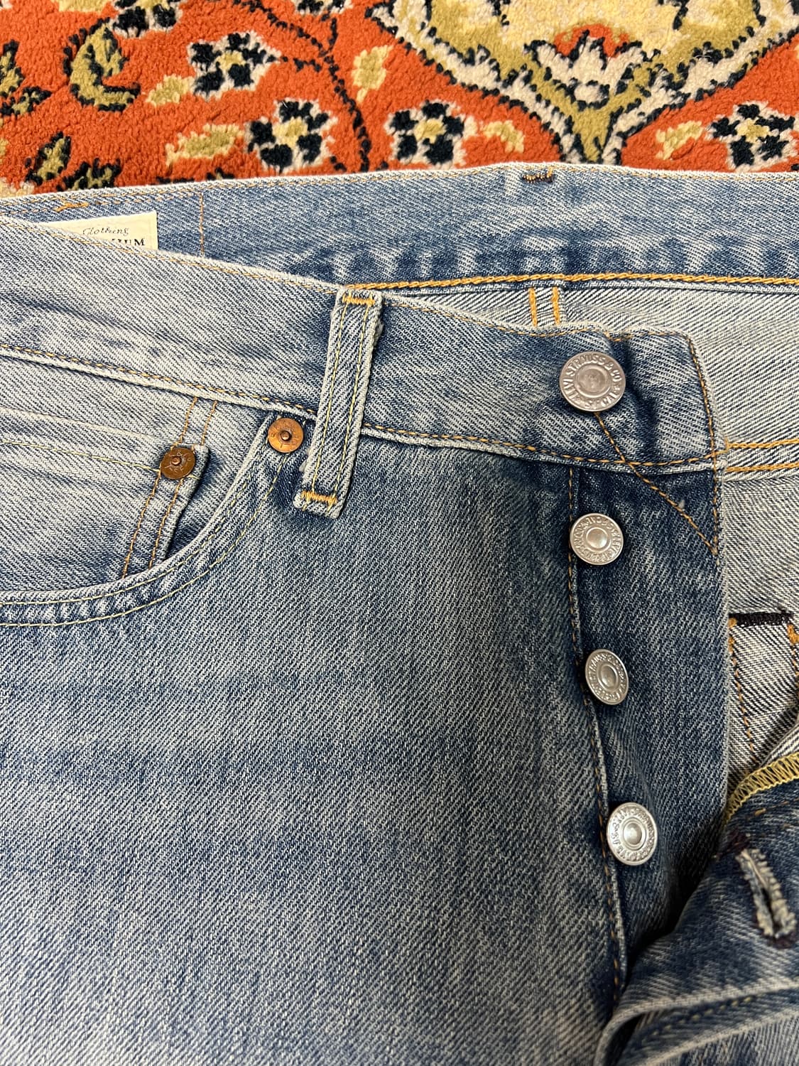 [31] 리바이스 501 빅E 프리미엄 라이트블루 데님팬츠 상품이미지3