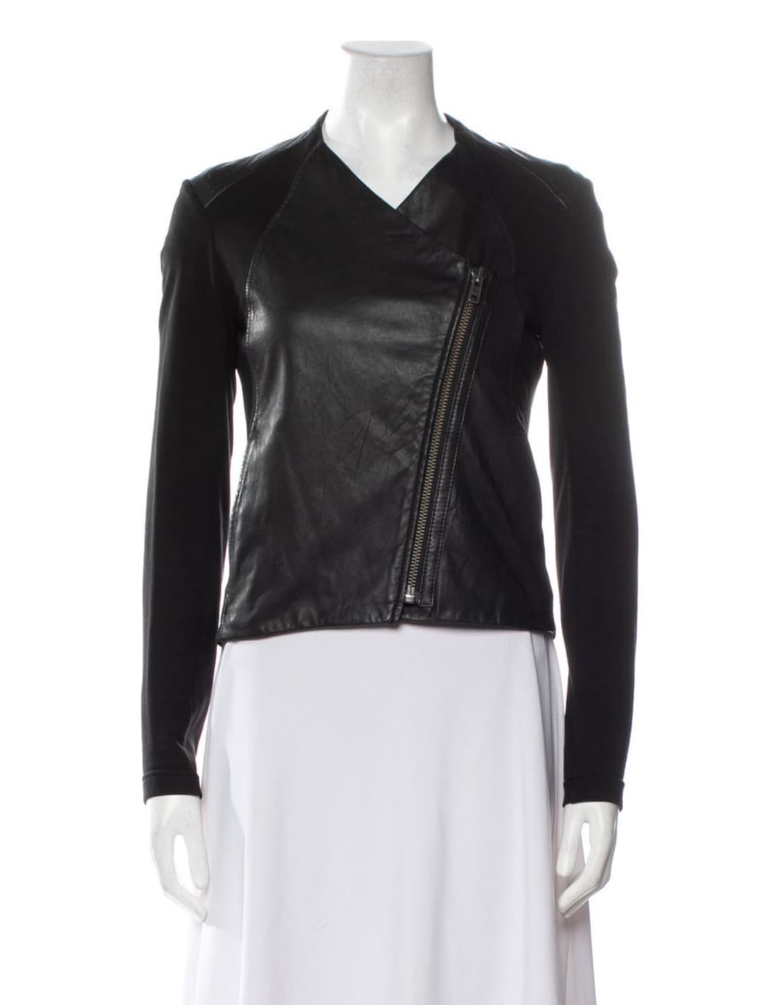 헬무트랭 비대칭 leather biker jacket 상품이미지1