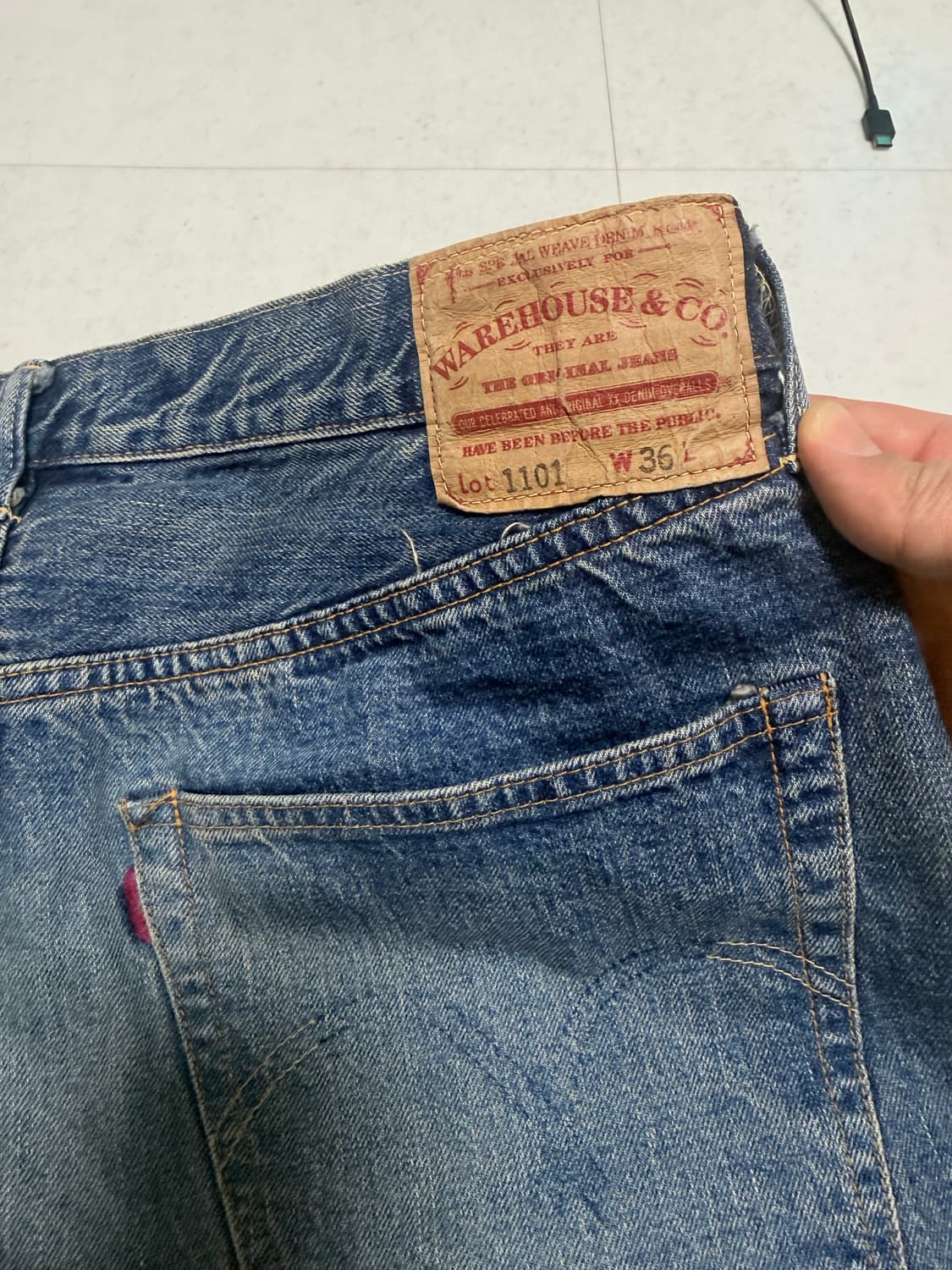 웨어하우스 1101 미디엄 인디고 36사이즈 상품이미지3
