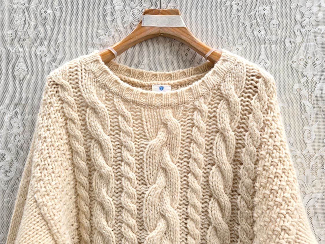 일본 휴먼우먼 케이블 니트 상품이미지2