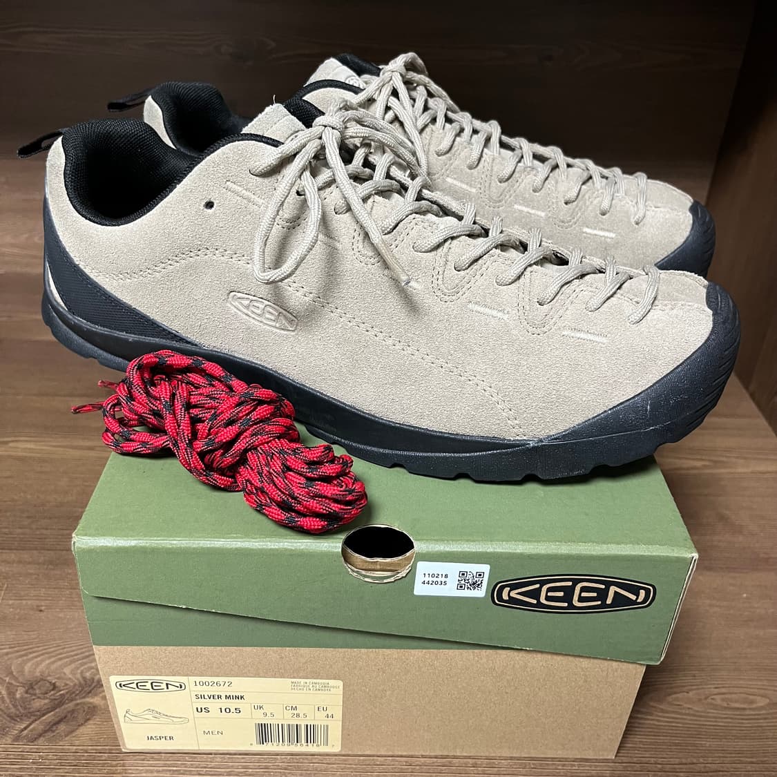 (285) 킨 재스퍼 스웨이드 스니커즈 실버 밍크 상품이미지2