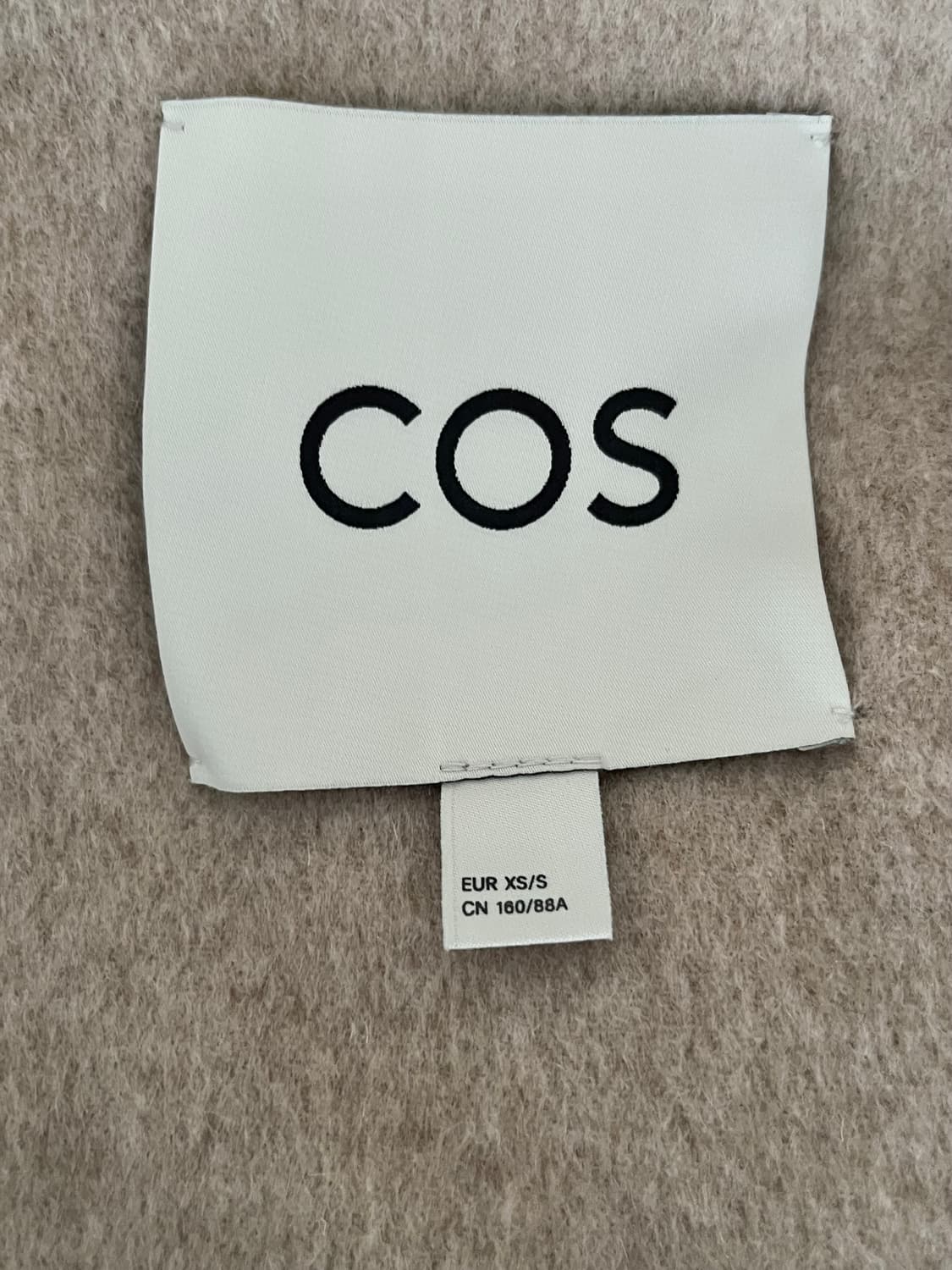 XS/S) 코스 COS 울 후드 베스트 베이지 상품이미지5