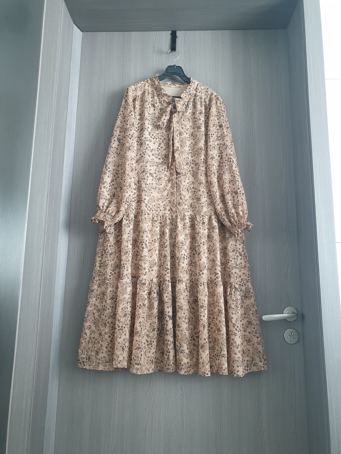 🍁더엣지(THE ATG) FW플로럴 쉬폰 롱원피스 상품이미지3