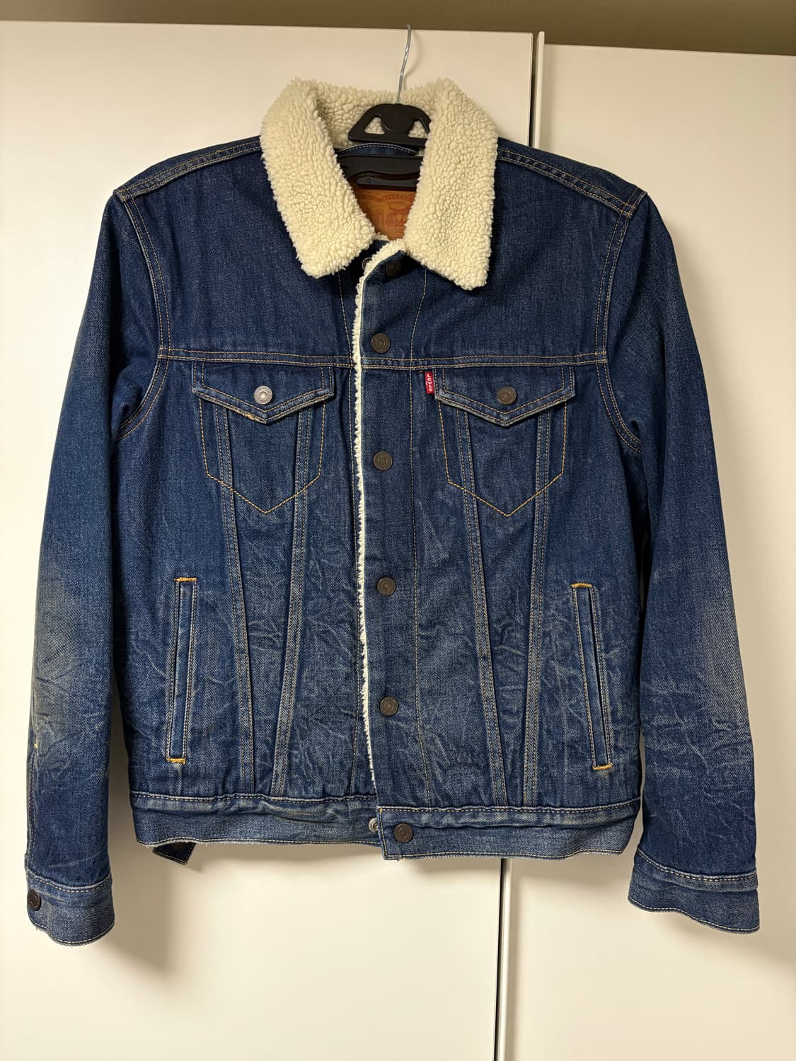 [정품] 리바이스 쉐르파 양털 데님 자켓 / 중청 상품이미지1