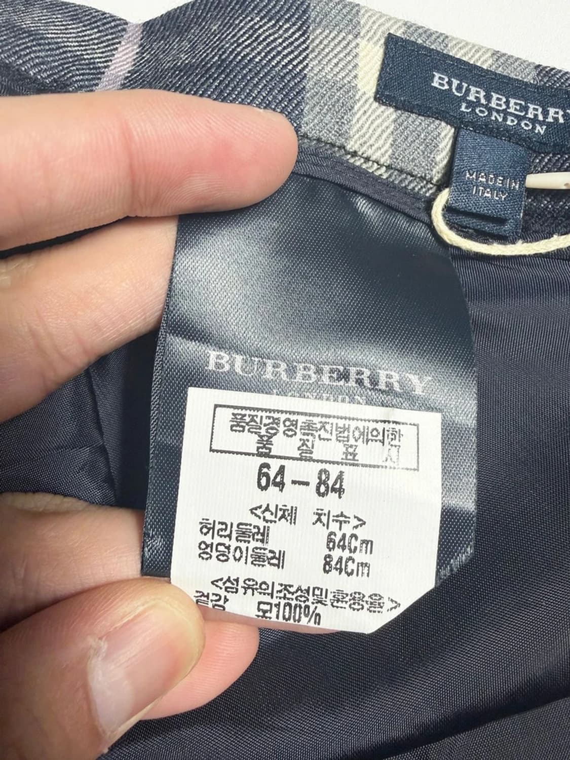 버버리 런던 00's 노바 체크 울 미니 스커트 R2129 상품이미지8