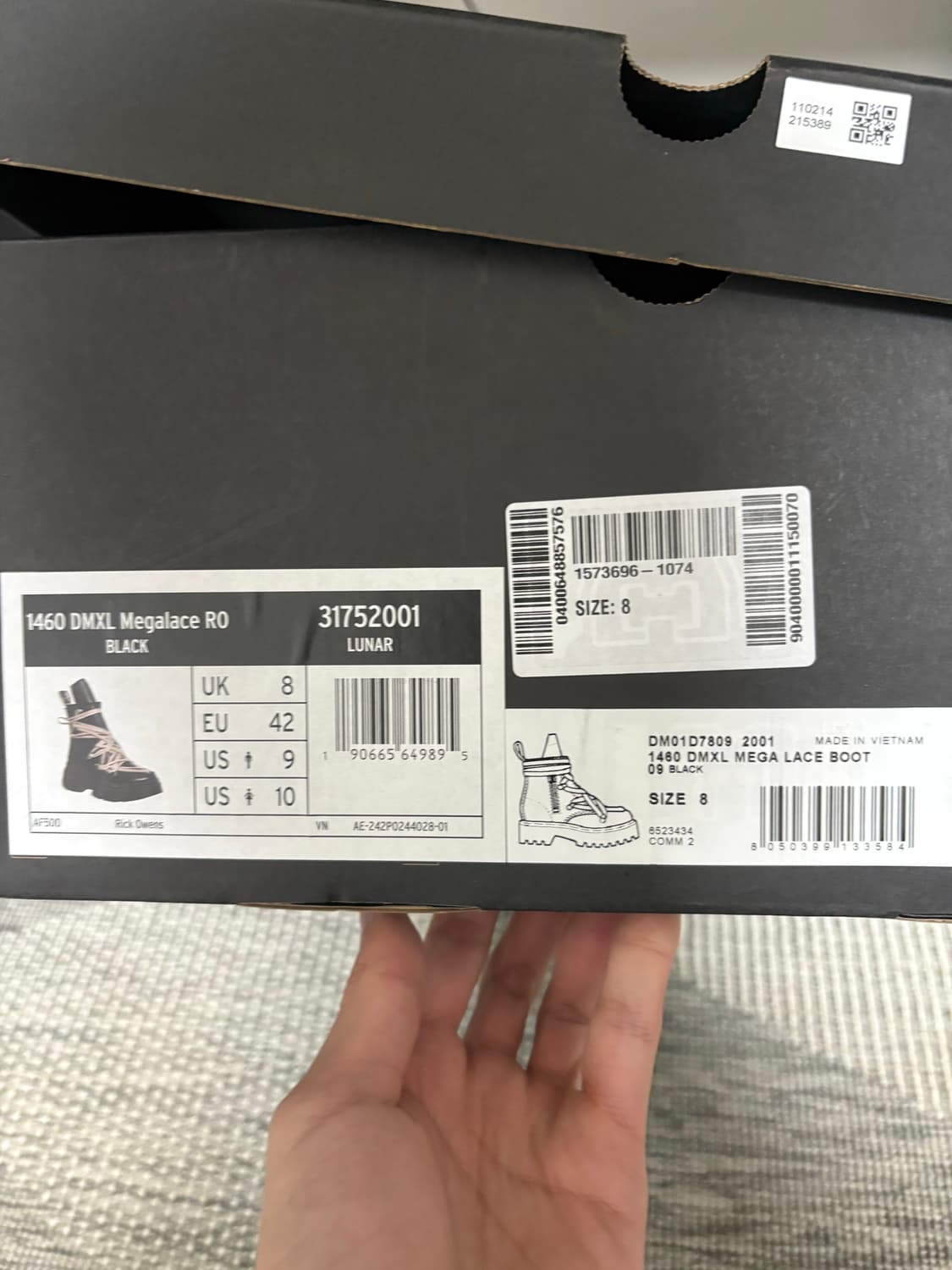 닥터마틴 릭 오웬스 1460 dmxl 메가레이스 부츠 상품이미지2