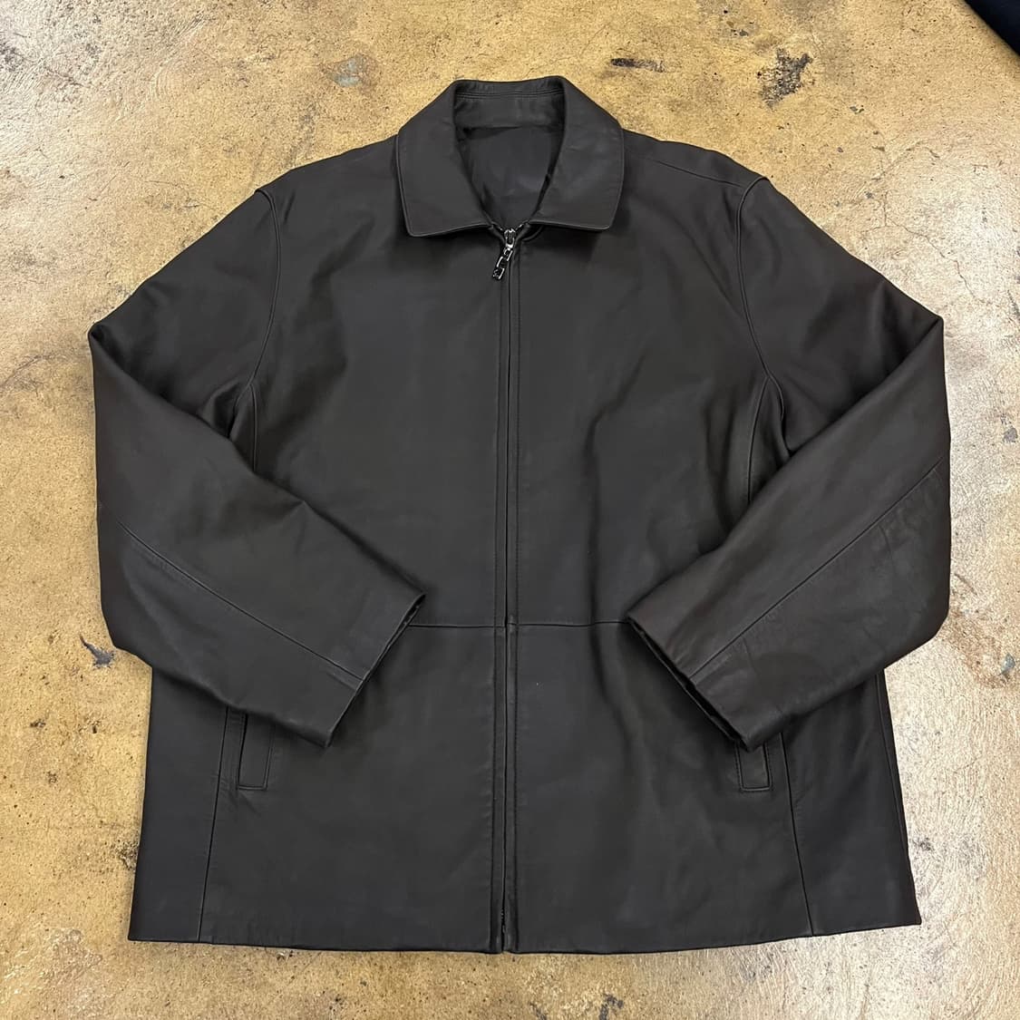 [정품/100] 닥스 브라운 양가죽자켓 b10 상품이미지2