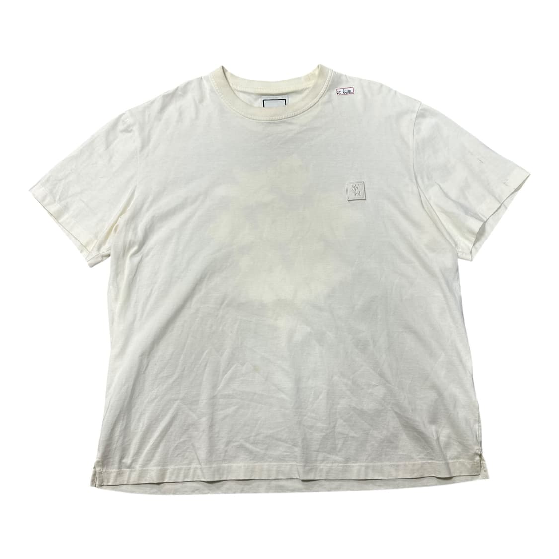 ✨ (바배) 우영미 플라워 백로고 아이보리 반팔티  상품이미지2