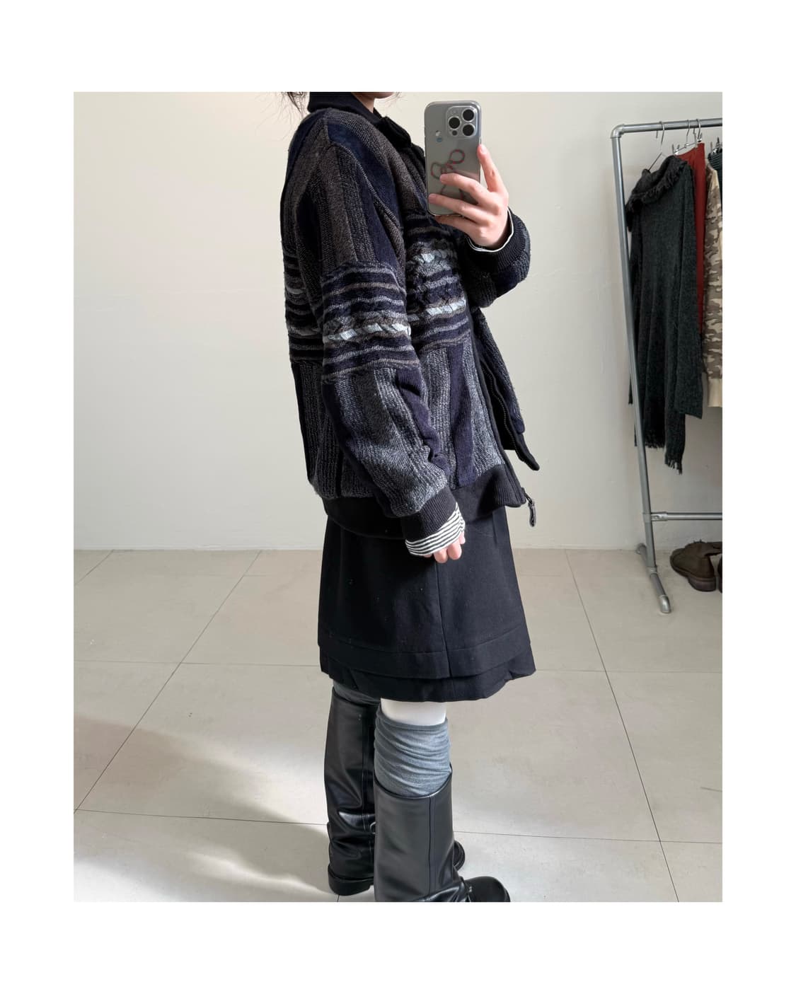 Zeal zip 누빔 자켓 상품이미지6