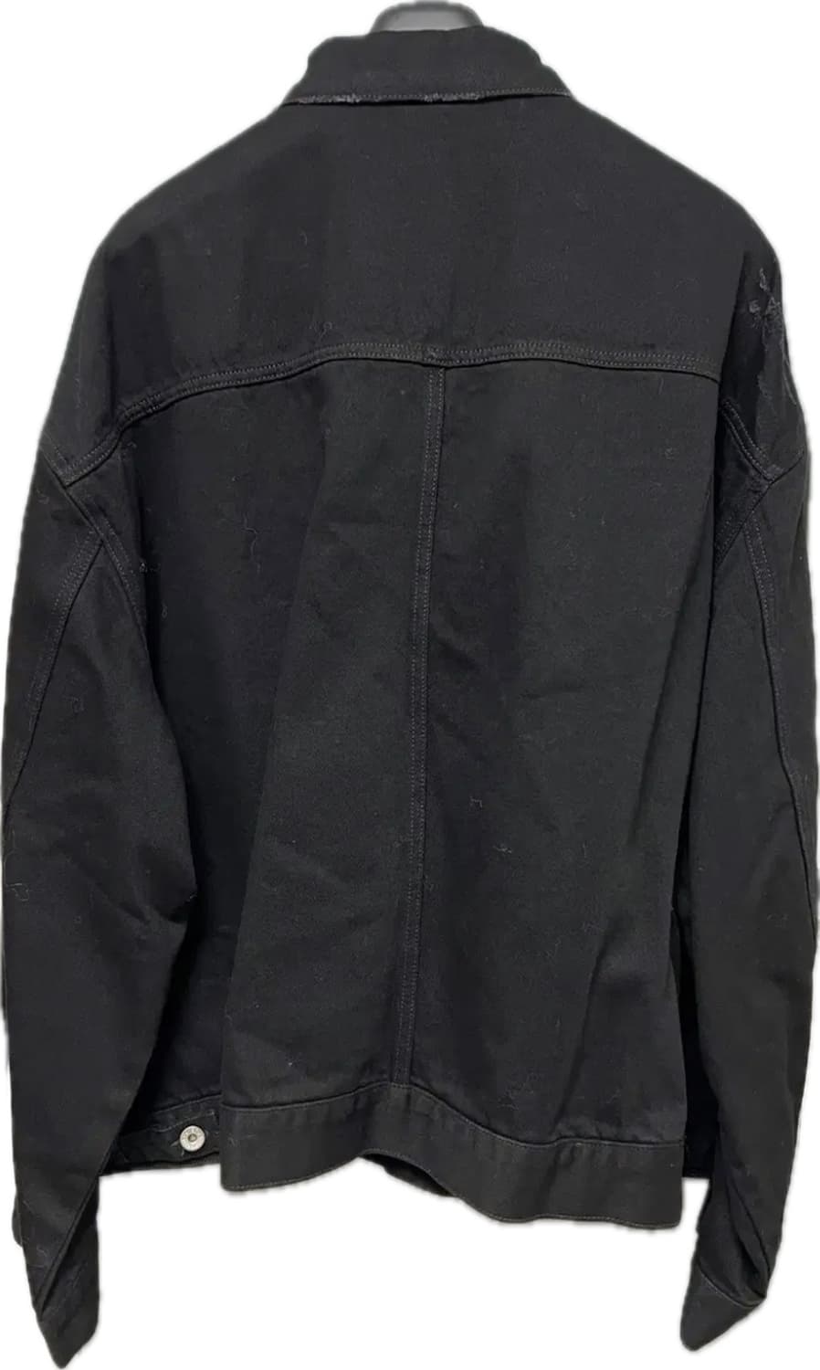 [M] STU 23FW Denim Jacket Black 상품이미지4