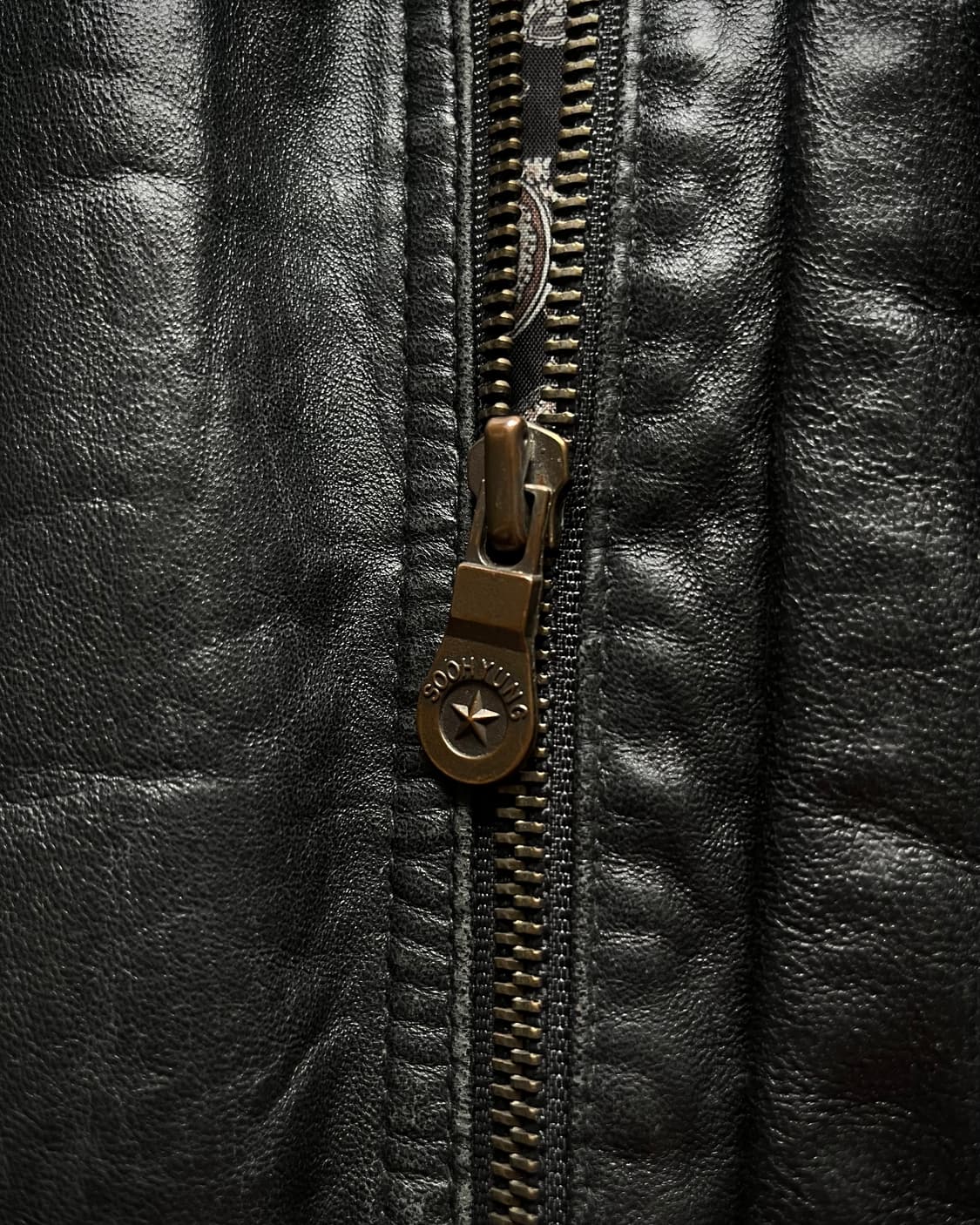 1990s Real Lambskin Leather Bomber JK 상품이미지7