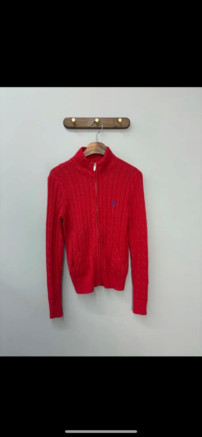 폴로 랄프로렌 스포츠 포니로고 꽈배기 스웨터 집업 H1151 상품이미지2