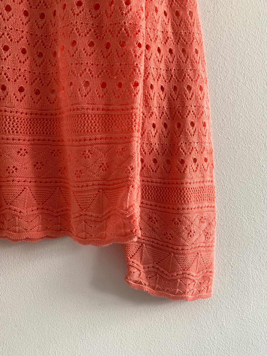 Vintage Punching Orange Knit Cardigan 상품이미지6
