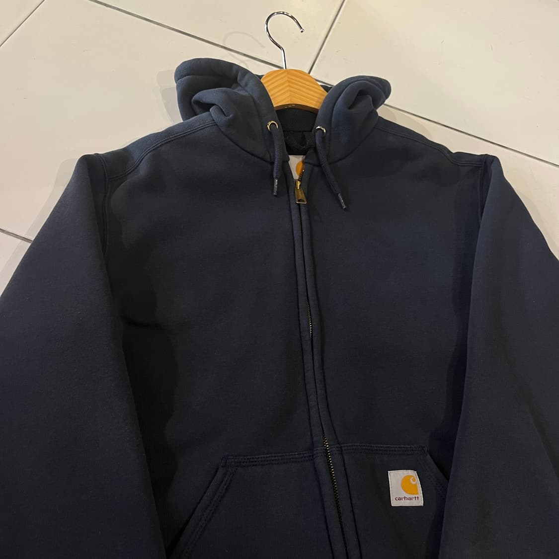 칼하트 써멀 레인디펜더 후드집업 네이비  상품이미지2