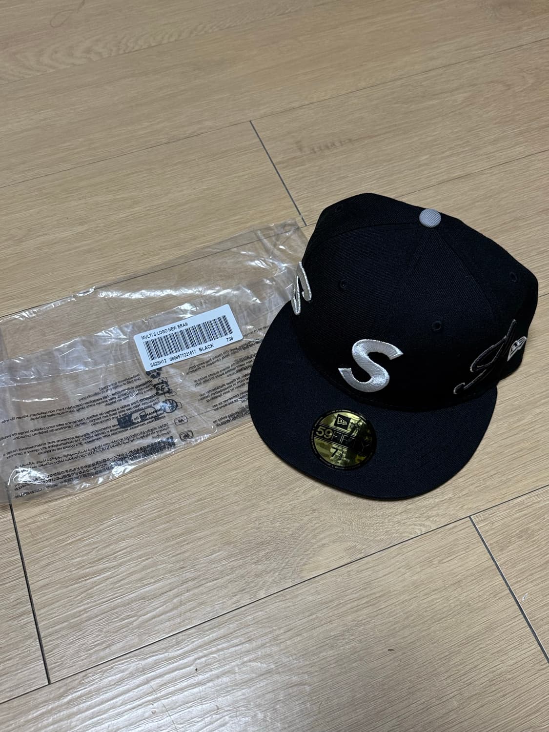 [738] 슈프림 25ss 멀티 s로고 뉴에라 블랙 상품이미지10