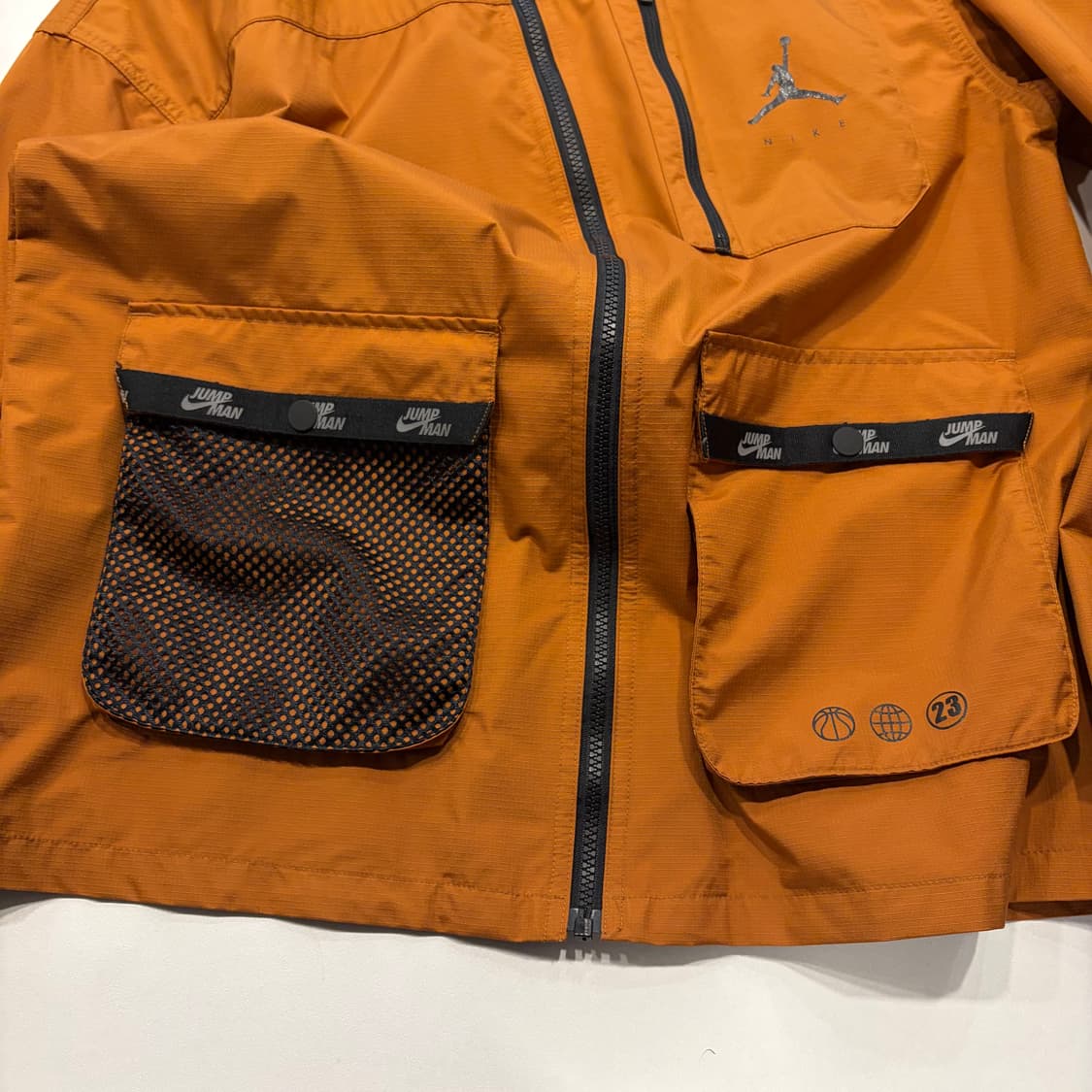 [L] 조던 점프맨 포켓 오렌지색 바람막이 자켓 D110 상품이미지5