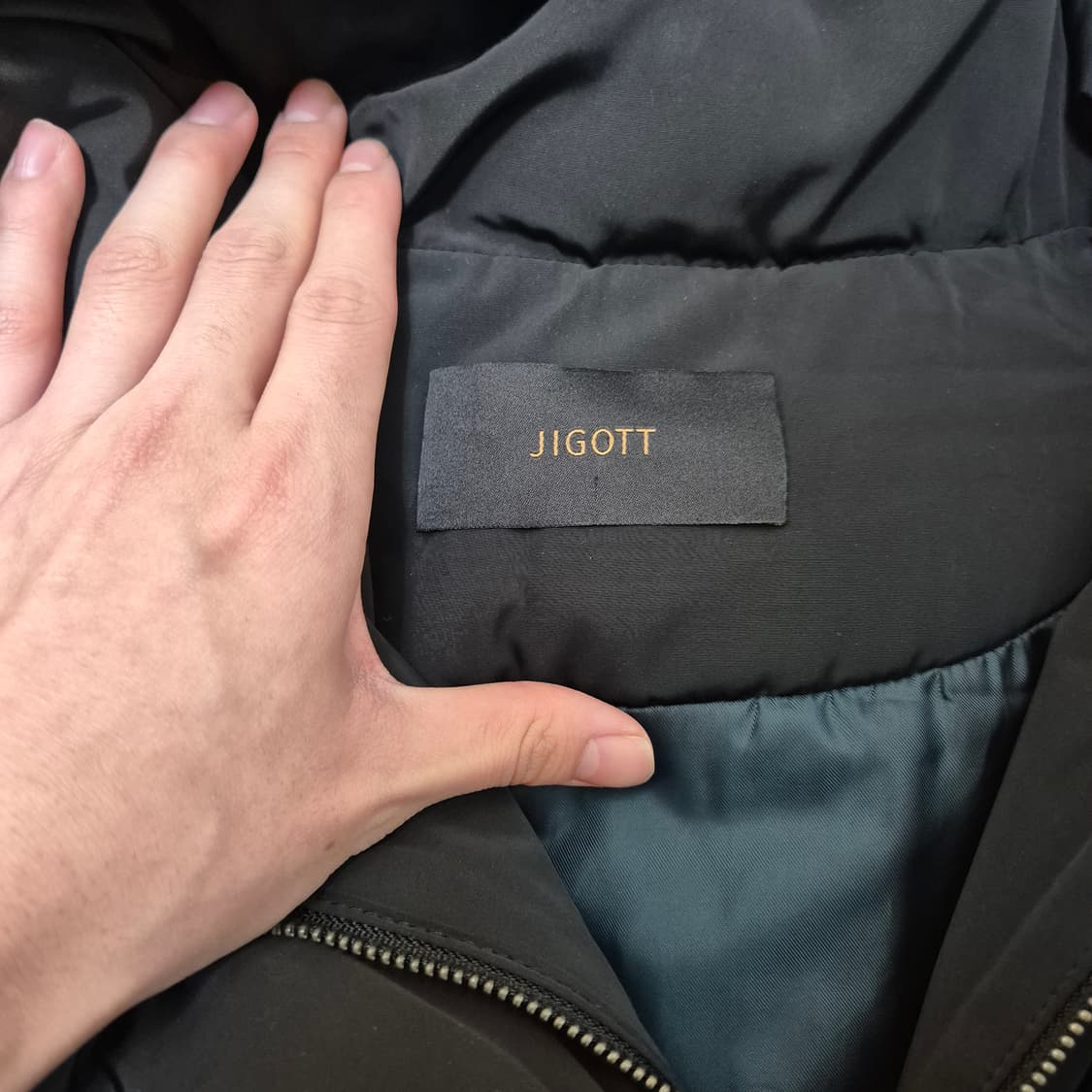 지고트 여성 프리미엄 구스다운 투톤 롱패딩 상품이미지4